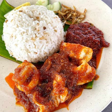 Nasi Lemak Sotong