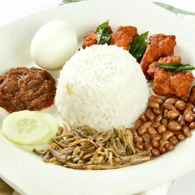 Nasi Lemak Chicken 65